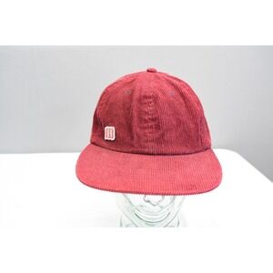 Topo Designs Corduroy Baseball Cap Adjustable Mens Red Burgundy Hat Gorpcore